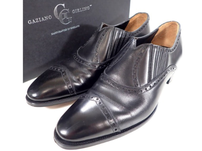 ガジアーノ&ガーリング(GAZIANO&GIRING) BARCLAY サイドエラスティックレザーシューズを宅配買取にて京都府宮津市にお住いのお客様より高価買取いたしました。