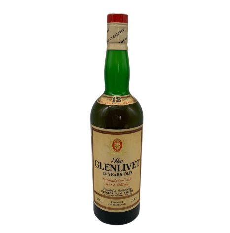 グレンリベット 12年 アンブレンデッド 赤アザミ 750ml 43% THE GLENLIVET