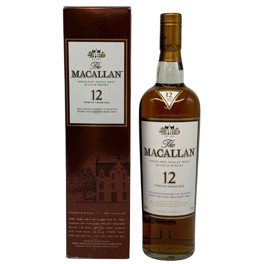 マッカラン 12年 ハイランド シェリーオーク 旧ボトル 700ml 40% MACALLAN HIGHLAND SHERRY OAK