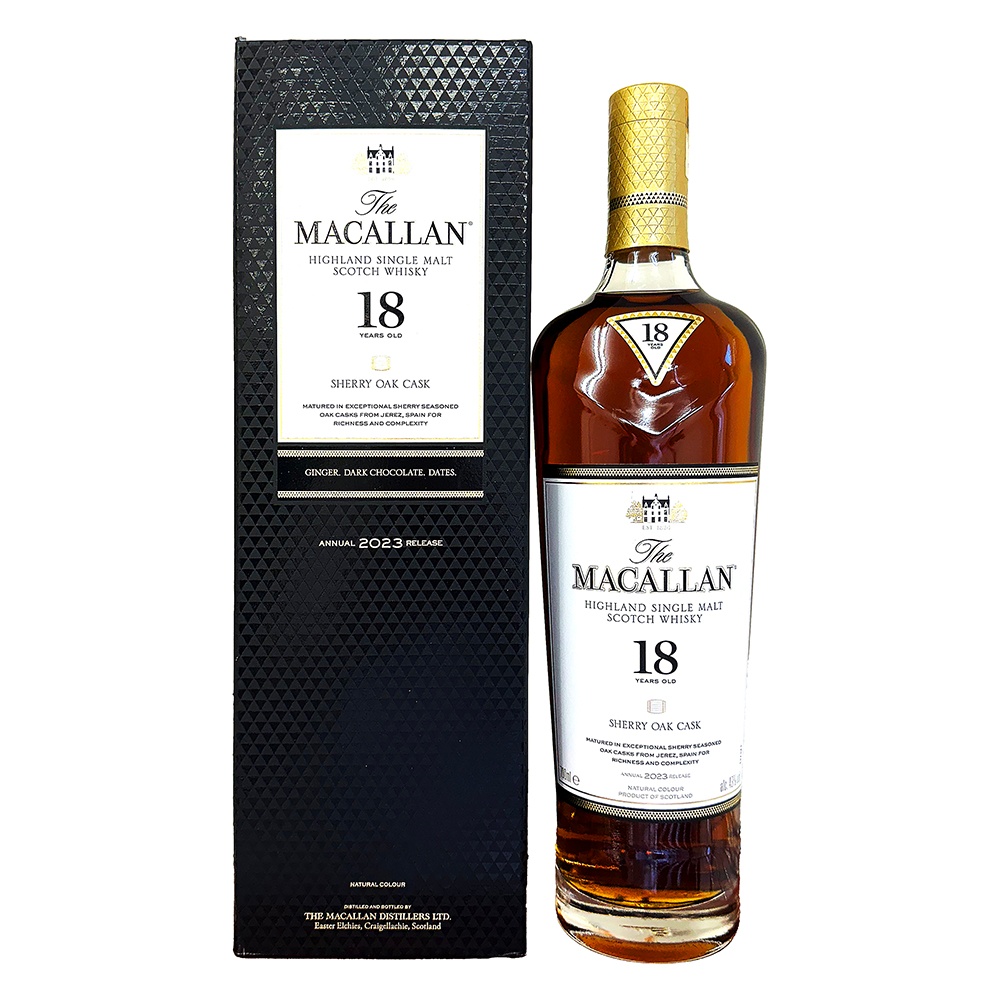 マッカラン 18年 シェリーオークカスク 2023 700ml 43% The MACALLAN