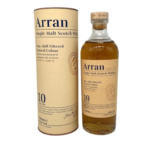 アラン 10年 ノンチルフィルタード 700ml 46% Arran