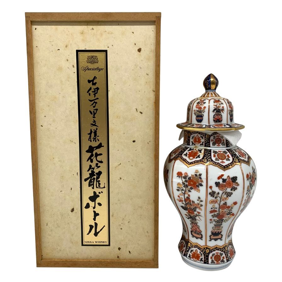 ニッカ 古伊万里文様 花籠ボトル 有田焼 陶器 720ml 43% NIKKA