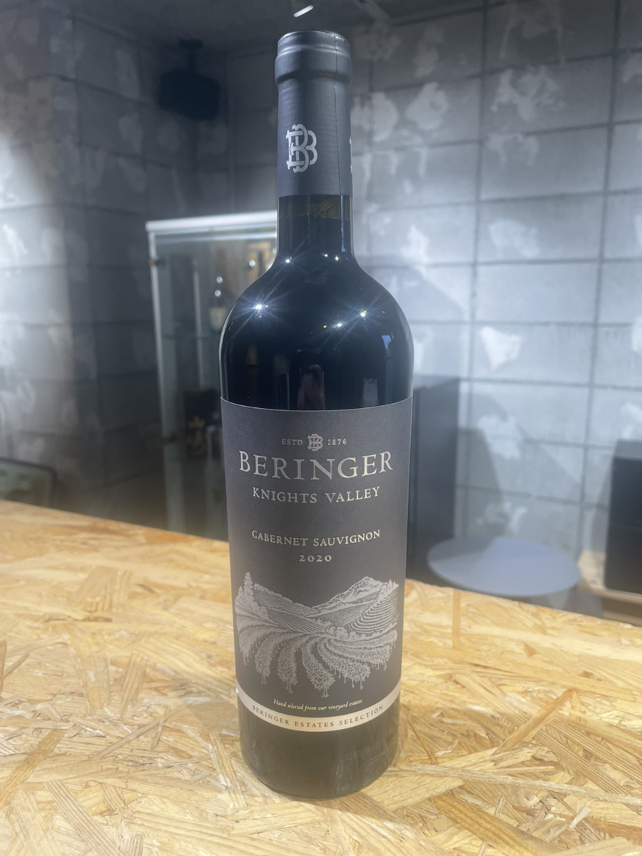 ベリンジャー ナイツ ヴァレー カベルネソーヴィニヨン 2020 750ml 15% Beringer Knights Valley Cabernet Sauvignon