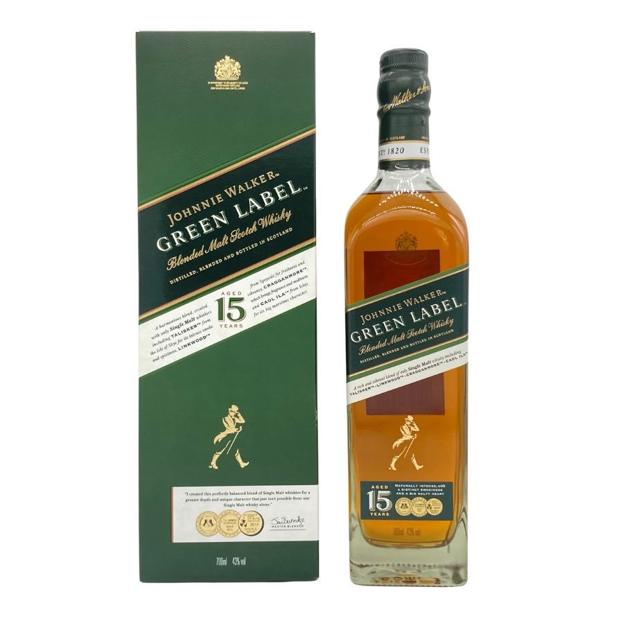 ジョニーウォーカー グリーンラベル 15年 700ml 43% JOHNNIE WALKER GREEN LABEL