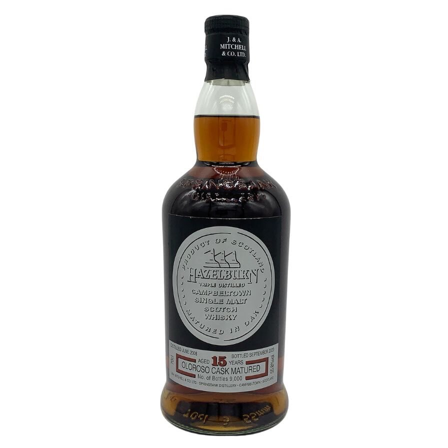 ヘーゼルバーン 15年 シングルモルト オロロソ カスク マチュアード 700ml 55.8% HAZELBURN OLOROSO CASK MATURED
