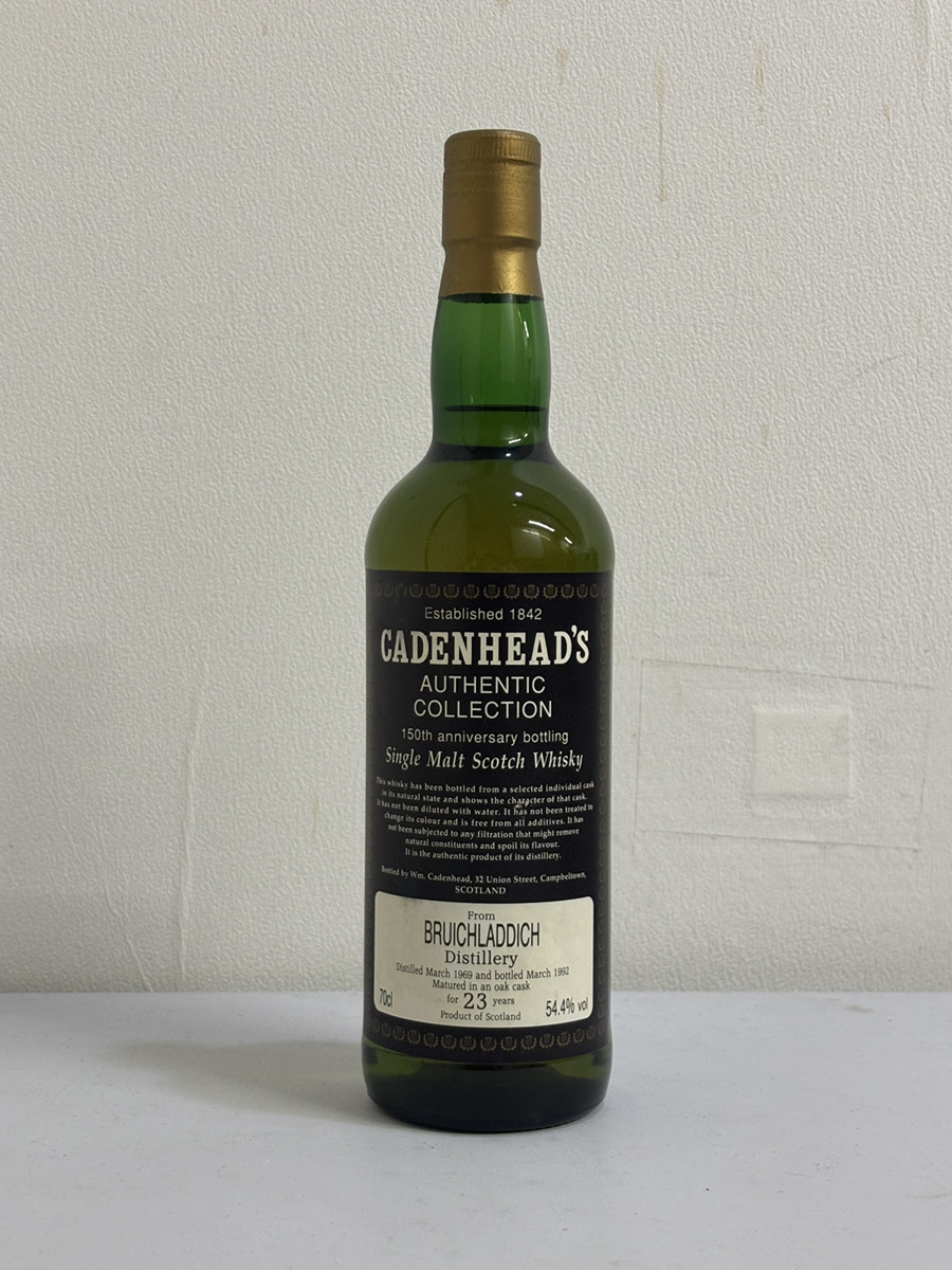 ブルイックラディ 23年 1969 ケイデンヘッド オーセンティック コレクション 150周年 700ml 54.4％ BRUICHLADDICH CADEMHEAD