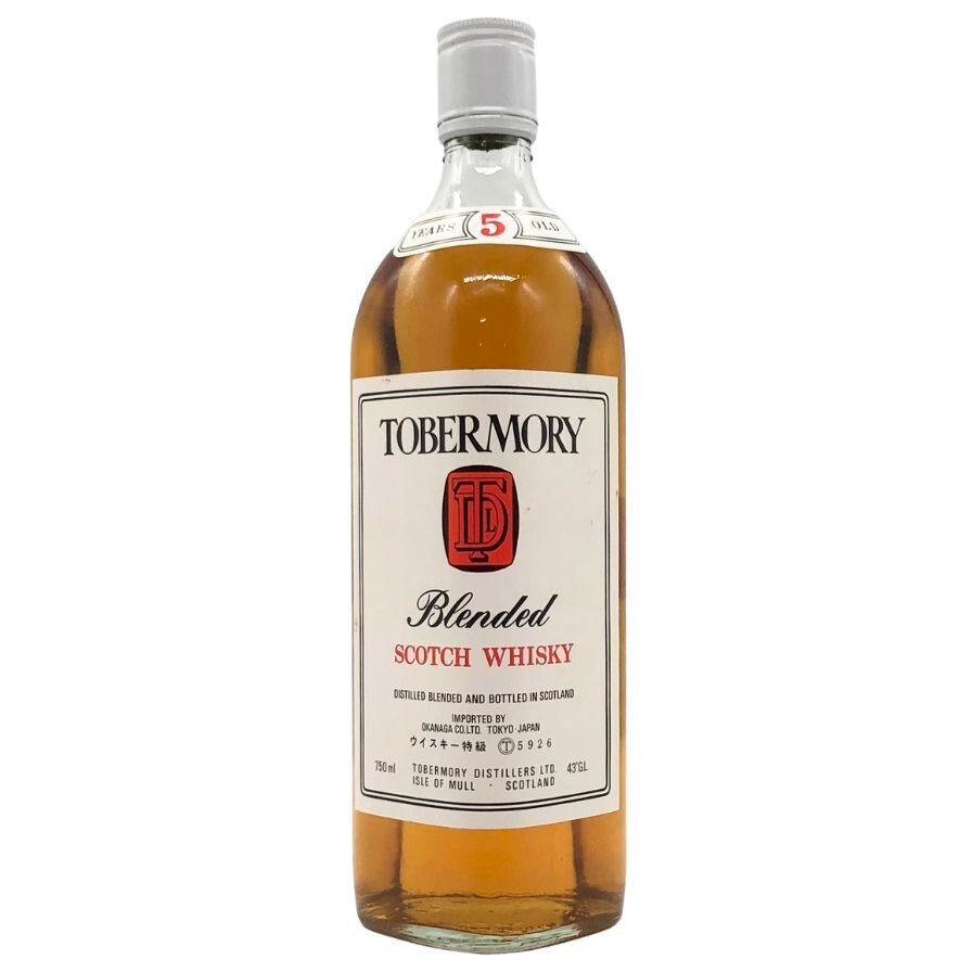 トバモリー 5年 ホワイトラベル ウイスキー特級 43% 750ml