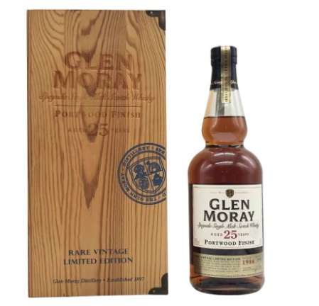 グレンマレイ 25年 1986 ポートウッドフィニッシュ ウイスキー 木箱 700ml 43% Glen Moray