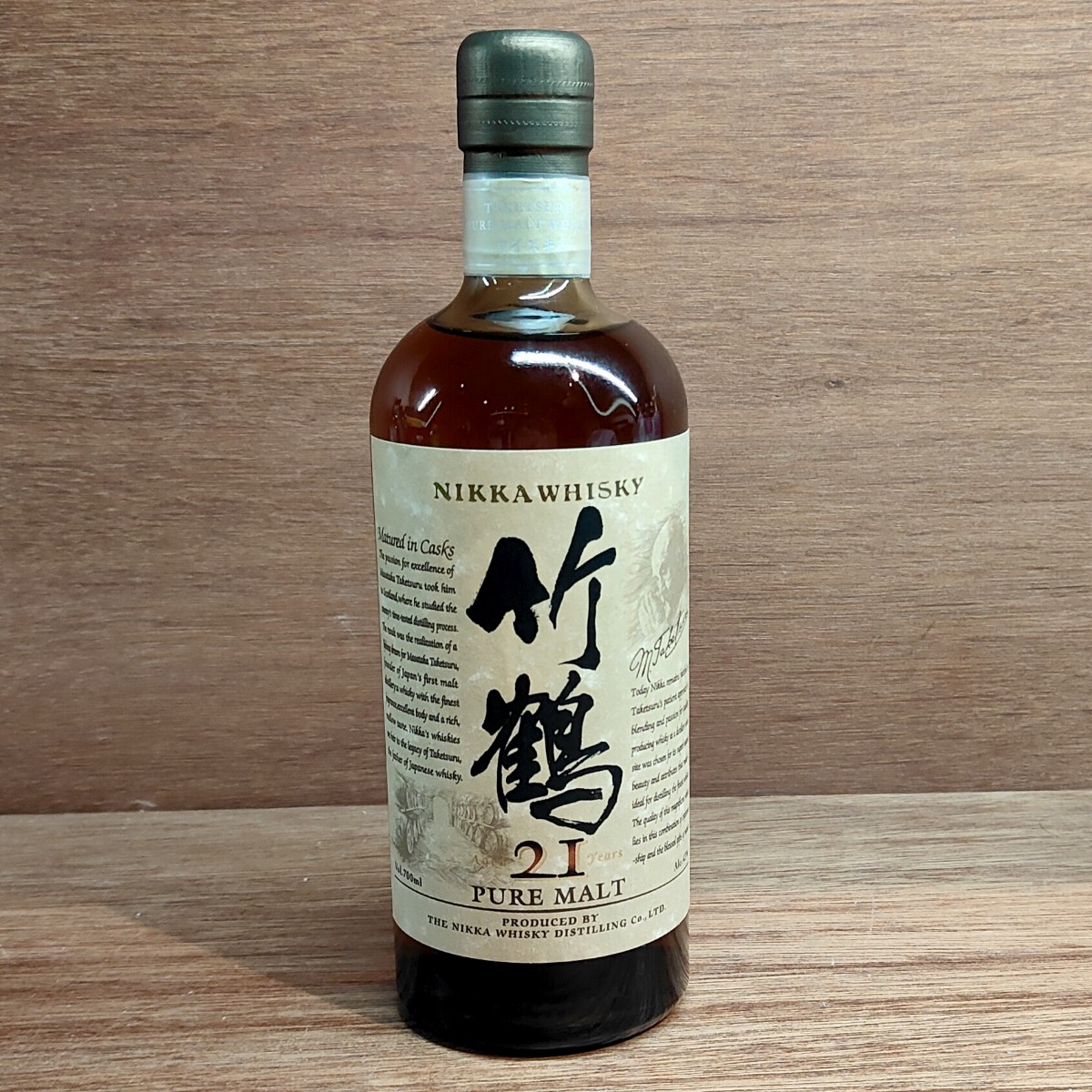 ニッカ 竹鶴 21年 ピュアモルト 旧ラベル 700ml 43% NIKKA PURE MALT