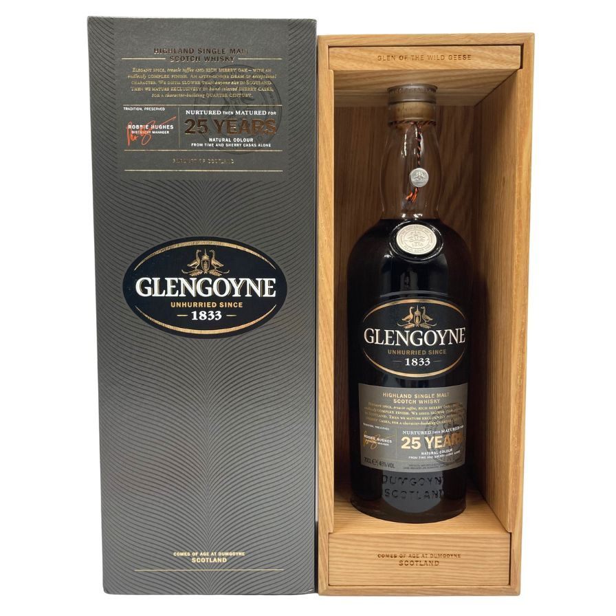 グレンゴイン 25年 旧ボトル ハイランド シングルモルト ウイスキー シェリーオーク 700ml 48% GLENGOYNE