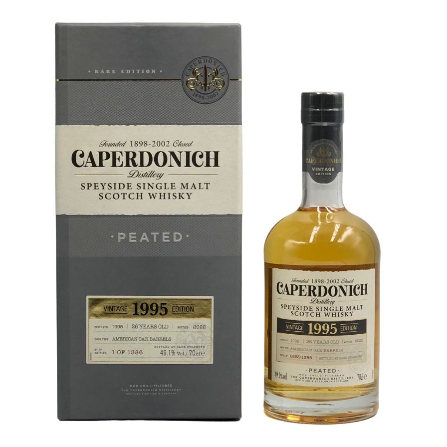 キャパドニック26年 1995-2022 ピーテッド アメリカンオークバレル 700ml 49.1% CAPERDONICH