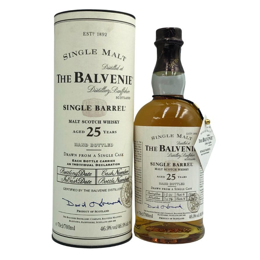 ザ バルヴェニー シングルバレル 25年 700ml 46.9% THE BALVENIE SINGLE BARREL