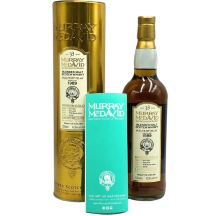 マーレイ マクダヴィッド ミッションゴールド モルツ オブ アイラ 1989 33年 42.8% 700ml MURRAY MCDAVID
