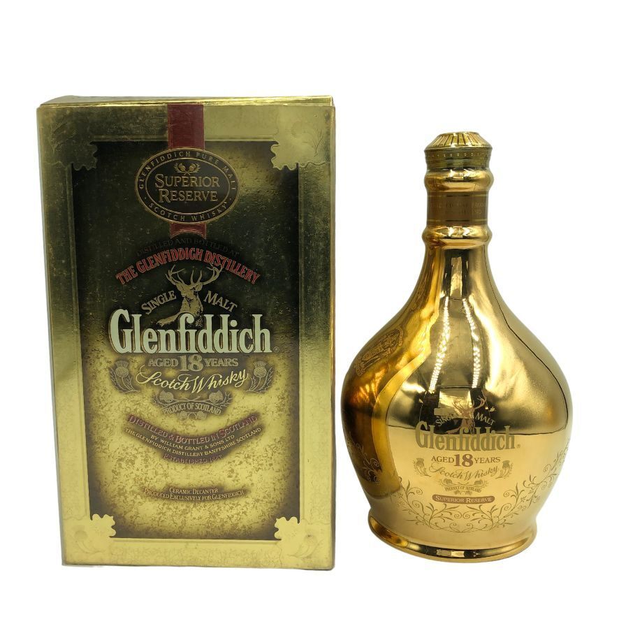 グレンフィディック 18年 スーペリア リザーブ ゴールド 陶器ボトル 700ml 43% Glenfiddich 1260g
