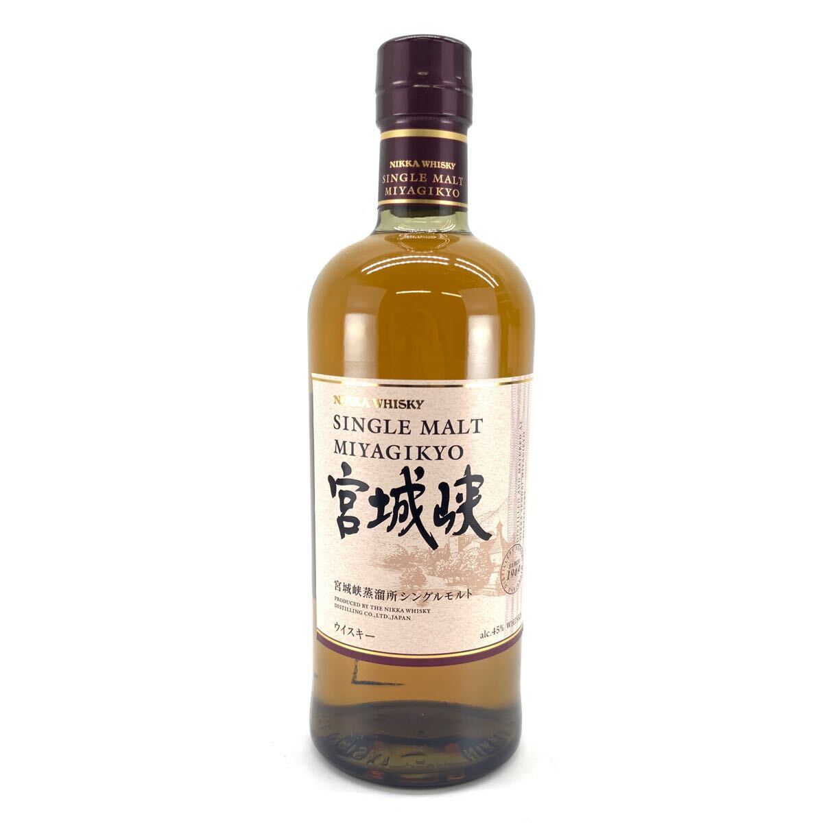 宮城峡 NV 買取 梅田 ｜NIKKA ニッカ ウイスキー 宮城峡 シングルモルト NV 700ml 45% ジャパニーズ シングルモルト ウィスキーを高価買取しました。