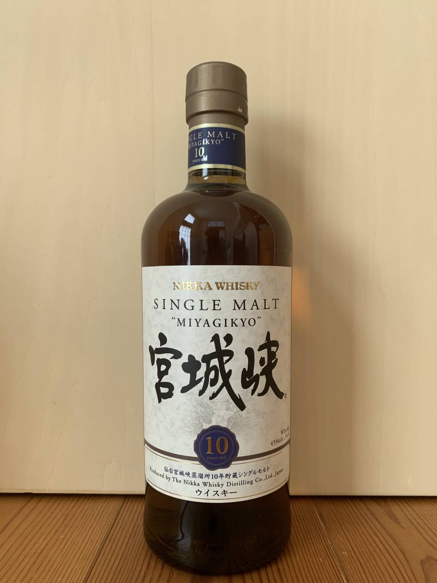 宮城狭10年 買取 渋谷 ｜ニッカウヰスキー シングルシングルモルト 宮城狭10年を高価買取しました。