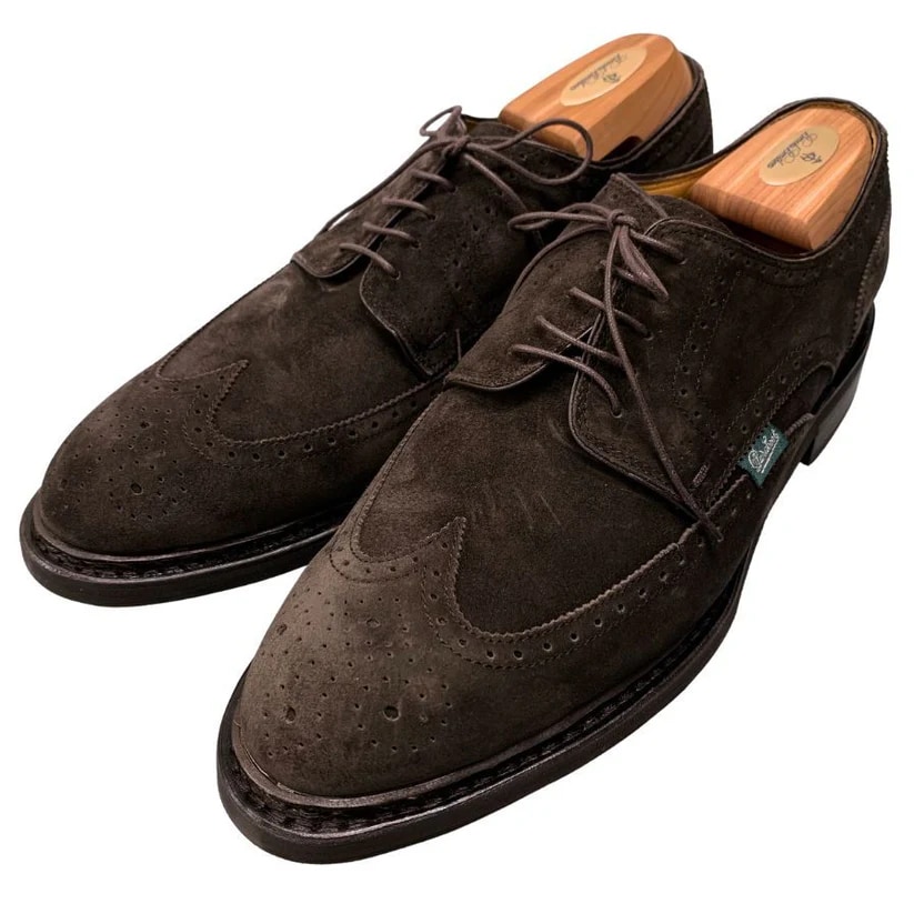 パラブーツ 買取 高槻｜パラブーツ ビジネスシューズ スエード ブラウン（茶系） サイズ 9.5 ラスト