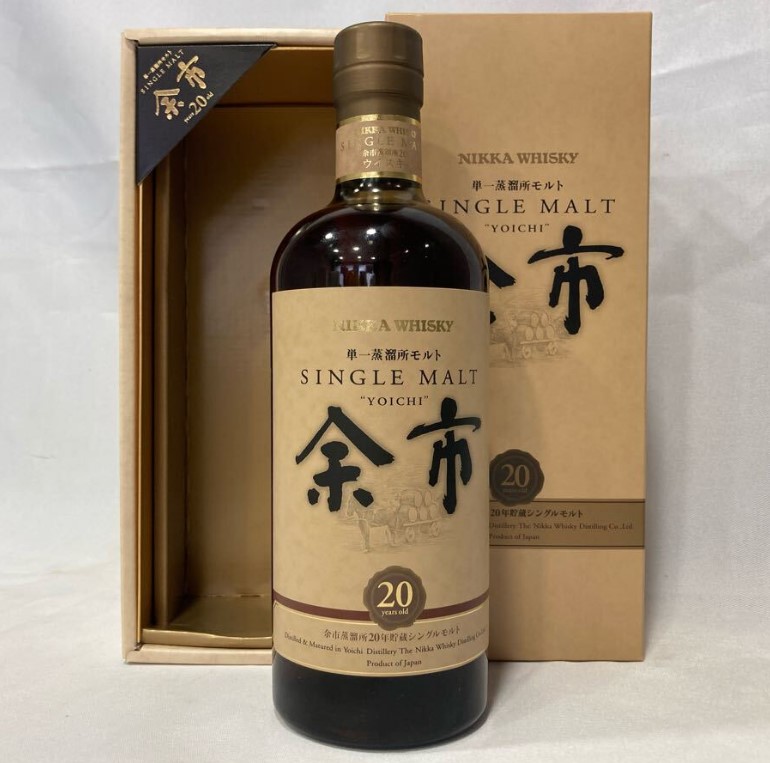 余市20年 買取 上野 ｜NIKKA ニッカ シングルモルト 余市 20年 ウイスキーを