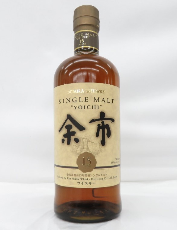 余市15年 買取 池袋 ｜NIKKA ニッカ シングルモルト 余市 15年 ウイスキー 700ml 45％を