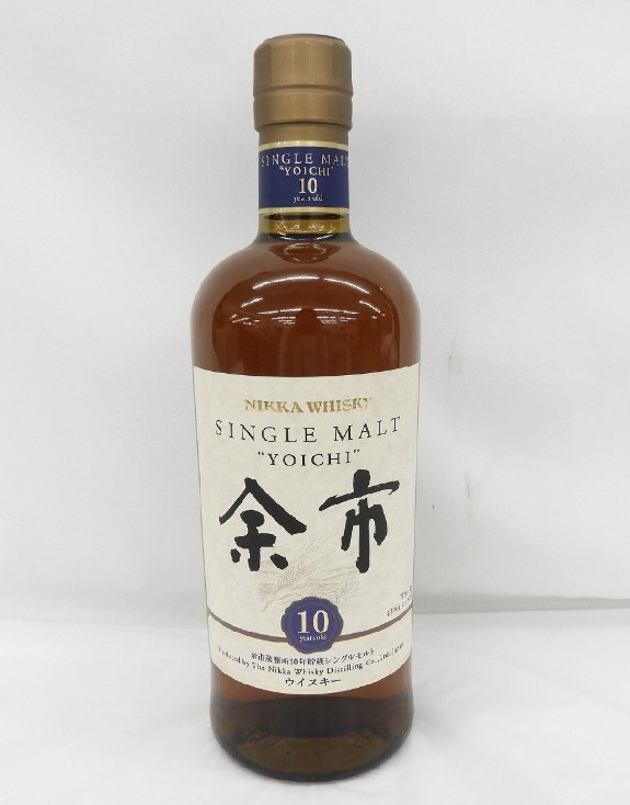 余市10年 買取 なんば ｜NIKKA ニッカ 余市 10年 シングルモルト 旧ラベル ウイスキー 700ml 43％を