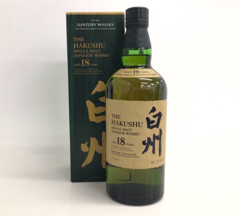 白州18年 買取 梅田 ｜ウイスキー whisky サントリー 白州 18年 シングルモルト 700ml 43%を
