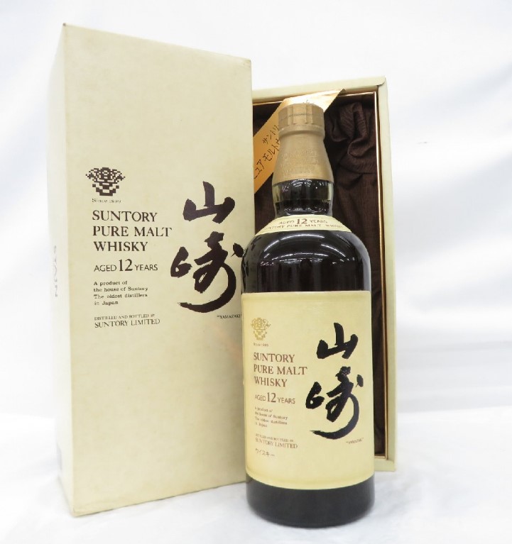 山崎12年 買取 麻布 ｜【未開栓】SUNTORY サントリー 山崎 12年 ピュアモルト ウイスキー 750ml 43％ 箱付を