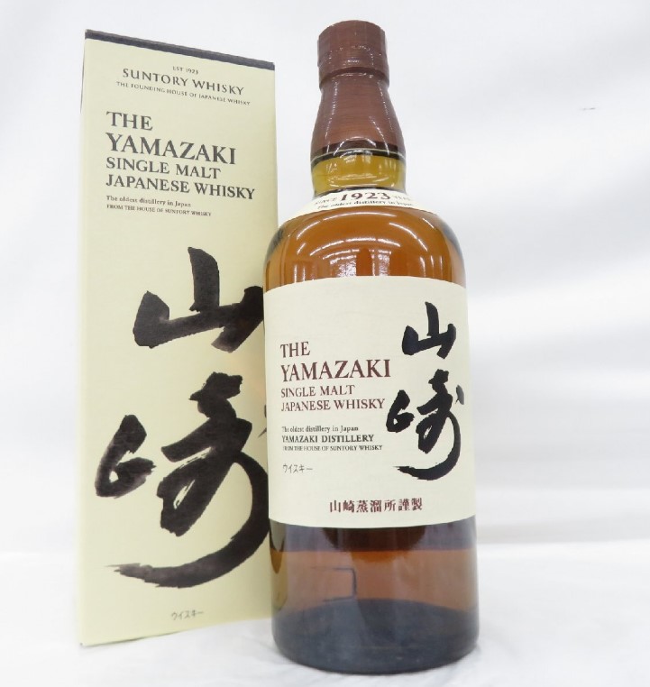 山崎 NV 買取 池袋 ｜SUNTORY サントリー 山崎 NV ノンヴィンテージ シングルモルト ウイスキー 700ml 43％ 箱付を