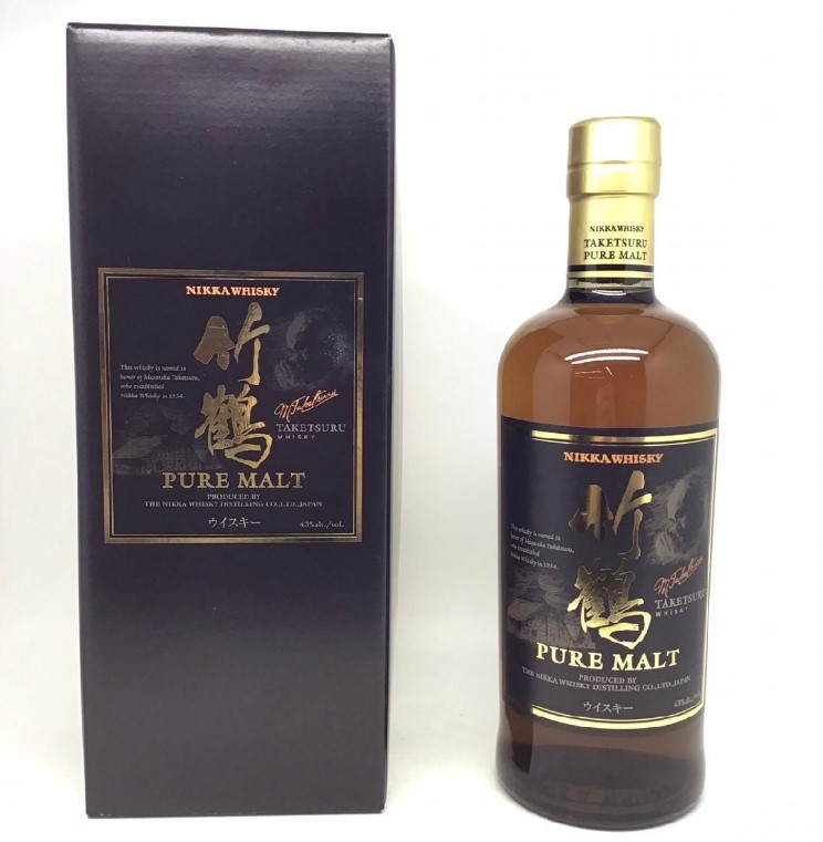 竹鶴 NV 黒ラベル 買取 神戸三宮 ｜ニッカ 竹鶴 ピュアモルト 黒ラベル NVを高価買取しました。