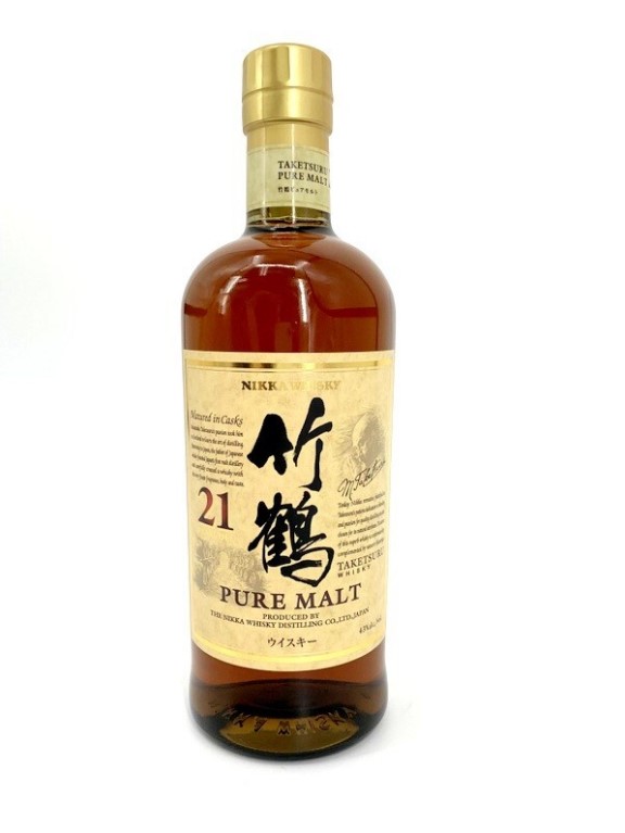 竹鶴21年 買取 梅田 ｜ニッカ ウイスキー 竹鶴 21年 ピュアモルトを高価買取しました。
