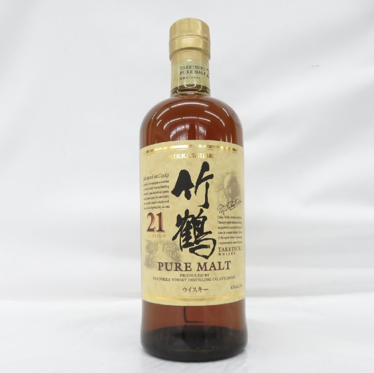 竹鶴21年 買取 甲府 ｜NIKKA ニッカ 竹鶴 21年 ピュアモルト ウイスキーを高価買取しました。