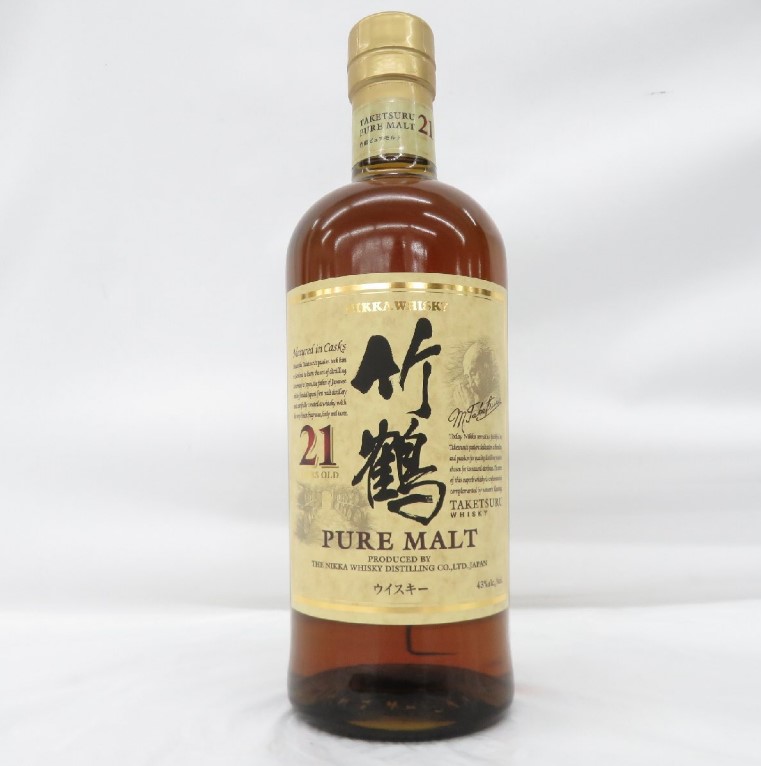 竹鶴21年 買取 神戸三宮 ｜NIKKA ニッカ 竹鶴 21年 ピュアモルト ウイスキーを高価買取しました。