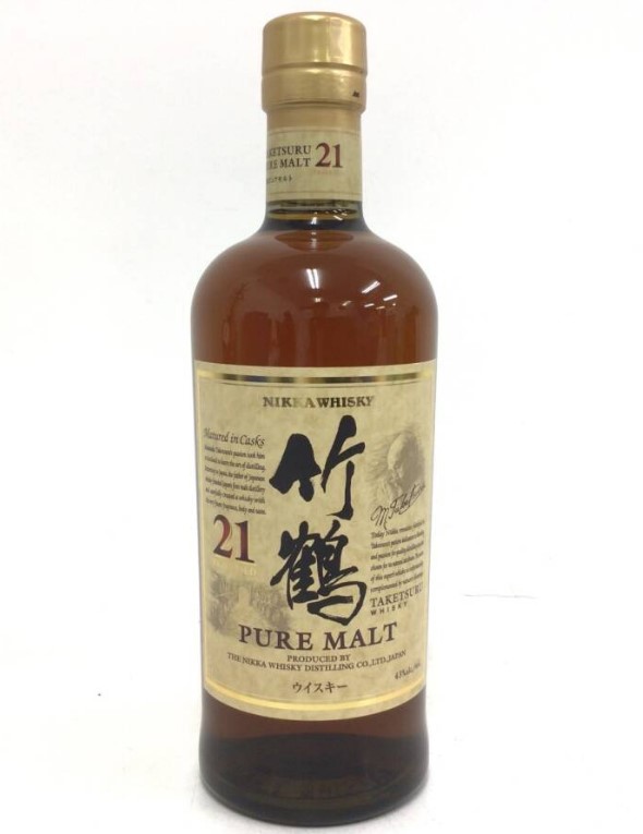 竹鶴21年 買取 姫路 ｜ウイスキー whisky ニッカ 竹鶴 21年 ピュアモルトを高価買取しました。