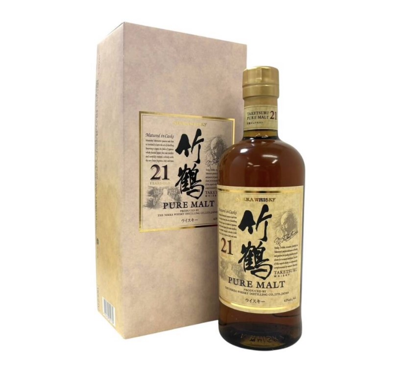 竹鶴21年 買取 茨城日立 ｜NIKKA/ニッカ 竹鶴 21年 PURE MALT ピュアモルトを高価買取しました。