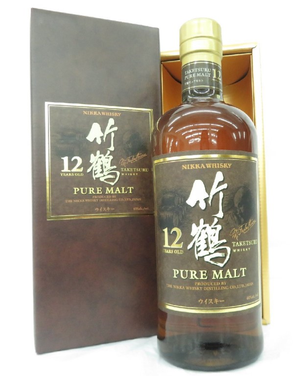 竹鶴12年 買取 神戸三宮 ｜ニッカ 竹鶴 12年 ピュアモルト ウイスキーを高価買取しました。