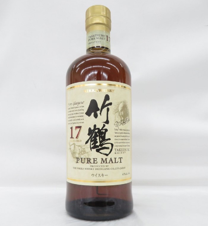 竹鶴17年 買取 甲府 ｜NIKKA ニッカ 竹鶴 17年 ピュアモルト ウイスキーを高価買取しました。