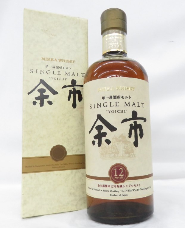 余市12年 買取 渋谷 ｜NIKKA ニッカ シングルモルト 余市 12年 単一蒸溜所モルト ウイスキーを高価買取しました。
