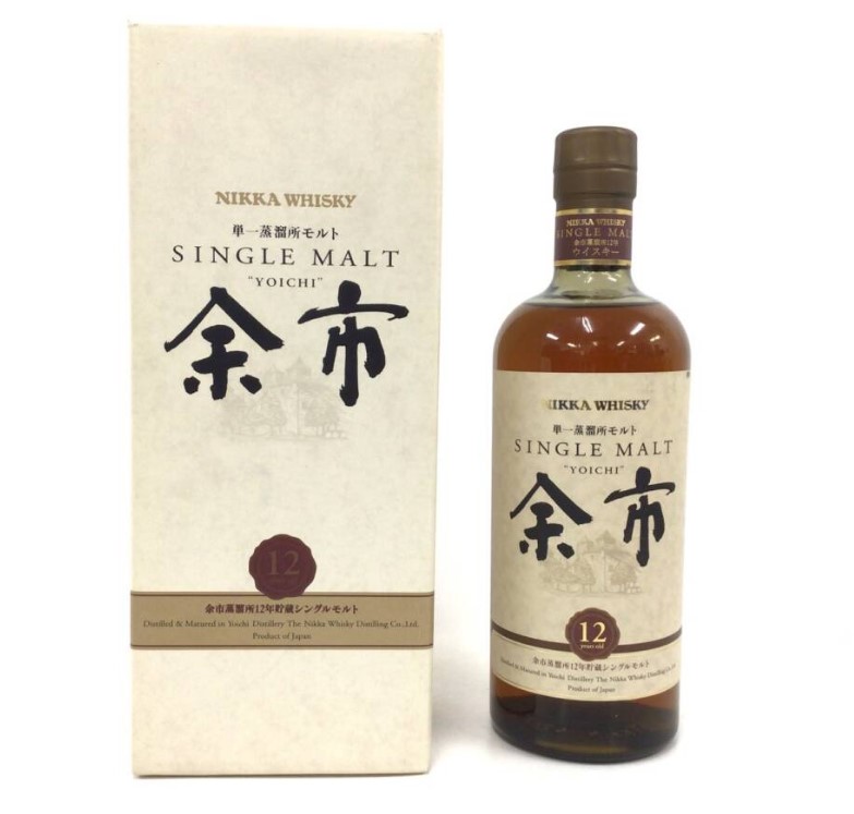 余市12年 買取 上野 ｜ウイスキー whisky ニッカ シングルモルト 余市 12年を高価買取しました。