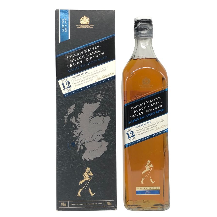 ジョニーウォーカー ブラックラベル 12年 アイラ オリジン 700ml 42% Jonnie Walker BLACK LABEL ISLAY ORIGIN 