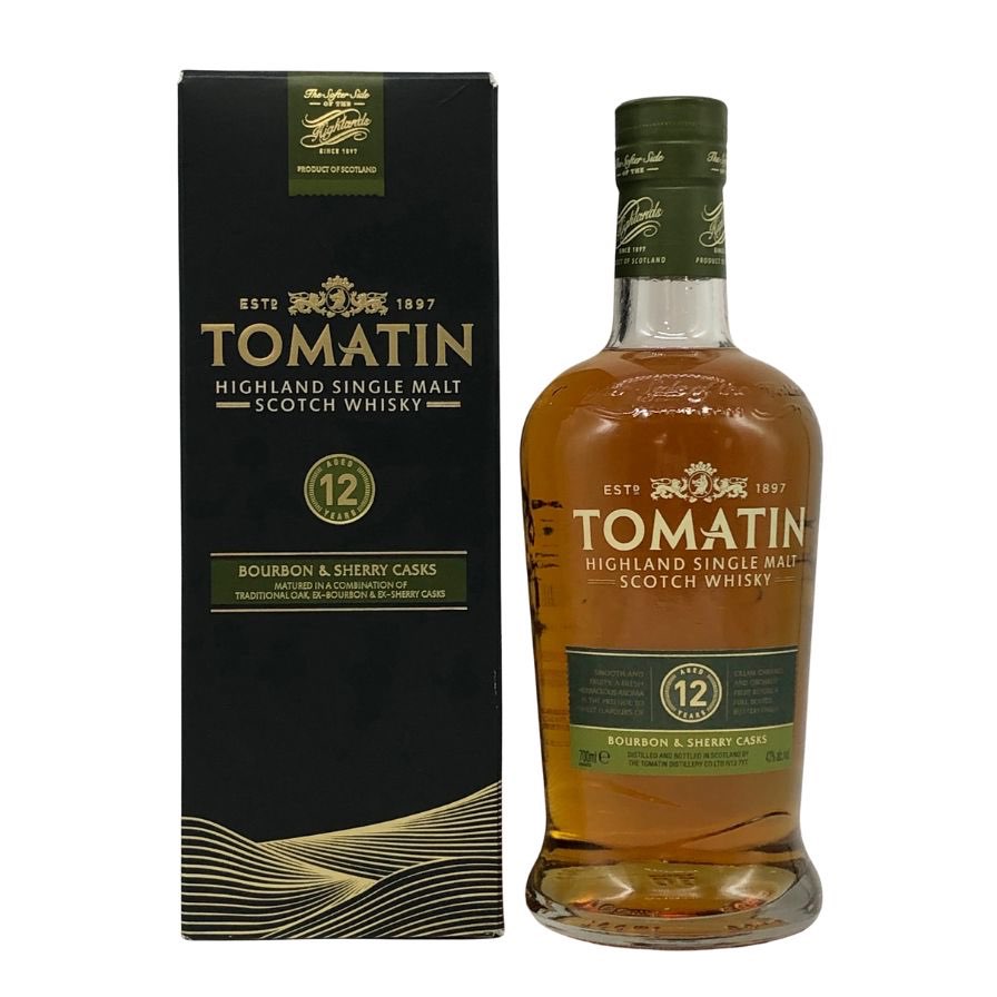 トマーティン 12年 バーボン&シェリーカスク 700ml 43% TOMATIN