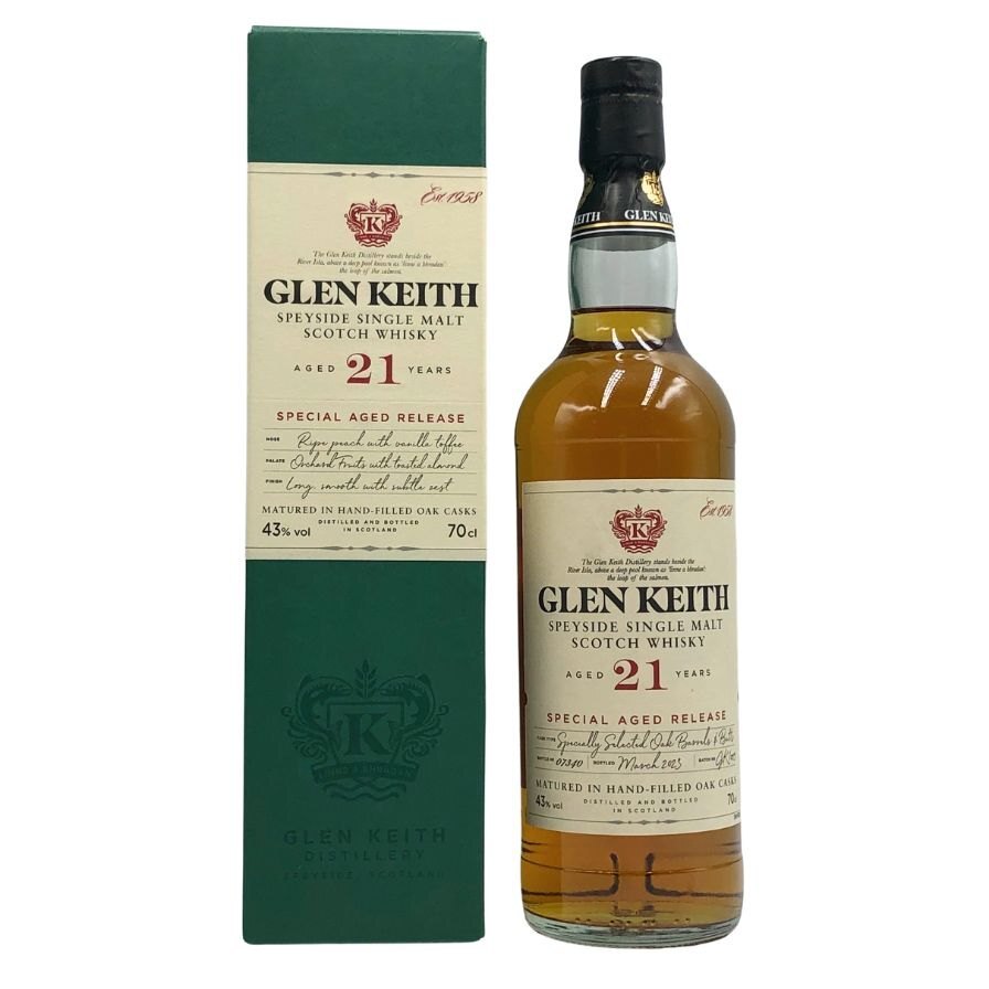 グレン キース 21年 スペシャル エイジド リリース 2023 43％ 700ml GLEN KEITH￼