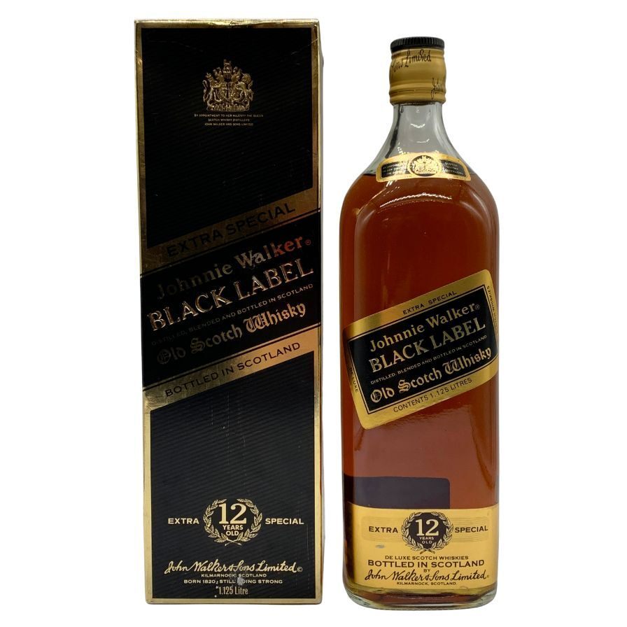 ジョニーウォーカー ブラックラベル エクストラ スペシャル 黒金キャップ 1125ml Johnnie Walker BLACK LABEL EXTRA SPECIAL
