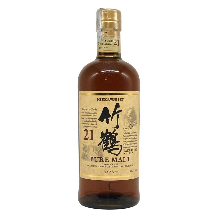 ニッカ 竹鶴 21年 ピュアモルト 海外ラベル 700ml 43% NIKKA PURE MALT