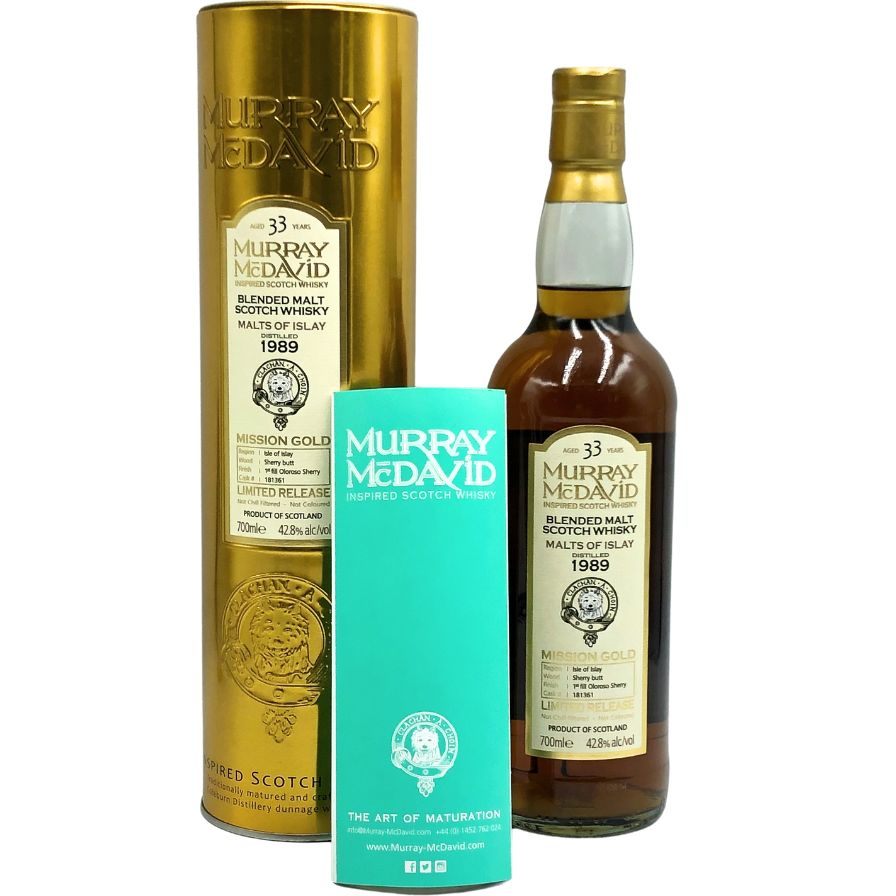 マーレイ マクダヴィッド ミッションゴールド モルツ オブ アイラ 1989 33年 42.8% 700ml MURRAY MCDAVID