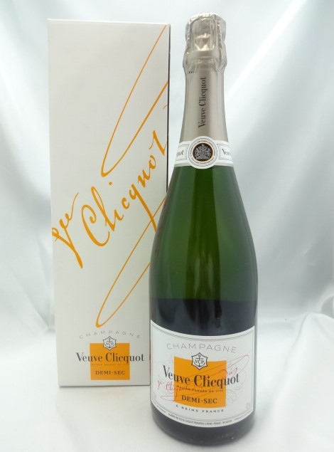 ヴーヴクリコ 白 ドゥミセック 買取 千葉 ｜Veuve Clicquo DEMI‐SEC ヴーヴ クリコ 白 750ml 12度を