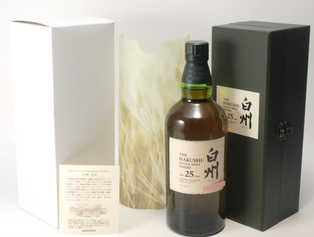 白州25年 買取 上野 ｜SUNTORY サントリー シングルモルト 白州 25年 700ml/43%を