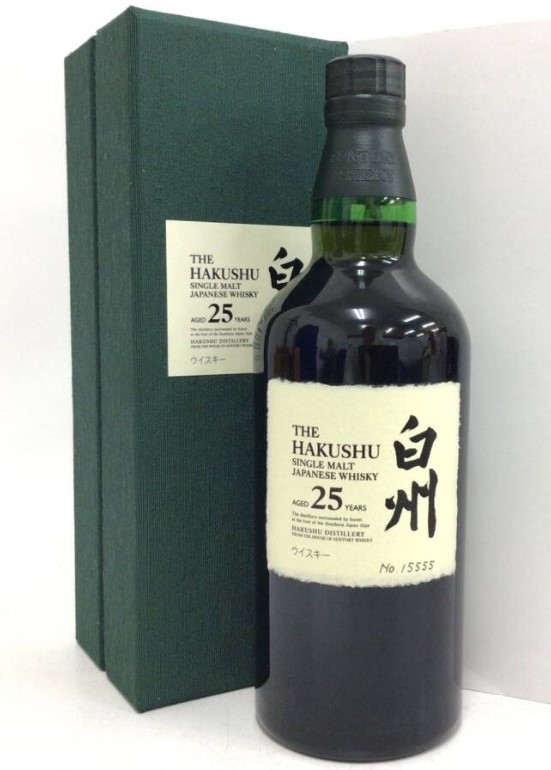 白州25年 買取 池袋 ｜ウイスキー whisky サントリー 白州 25年 700ml 43%を