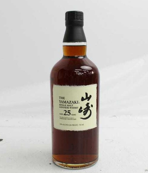 山崎25年 買取 新宿 ｜SUNTORY（サントリー）山崎 25年 海外ラベル 43％ 750mlを