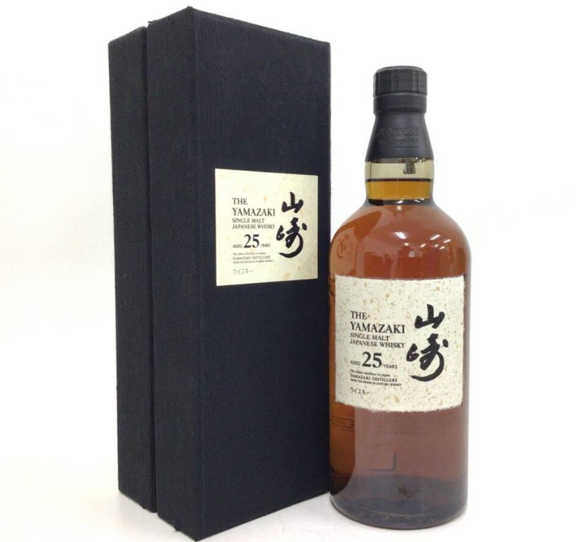 山崎25年 買取 池袋 ｜ウイスキー whisky サントリー 山崎 25年 700ml 43%を