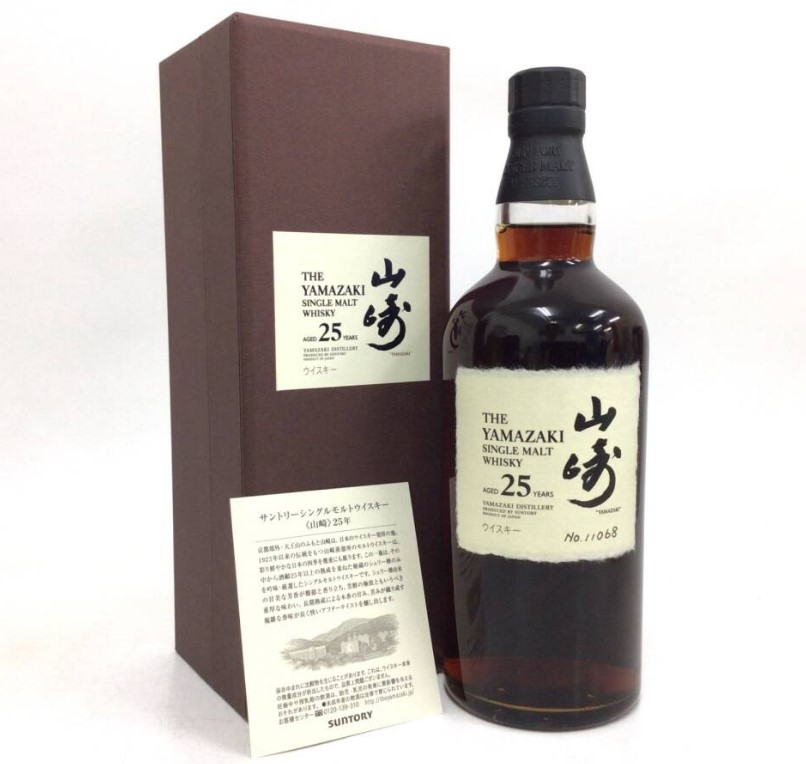 山崎25年 買取 梅田 ｜ウイスキー whisky サントリー 山崎 25年 シングルモルト 700ml 43%を