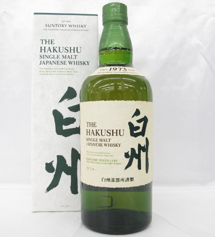 白州NV 買取 甲府 ｜SUNTORY サントリー 白州 NV ノンヴィンテージ シングルモルト ウイスキー 700ml 43％を